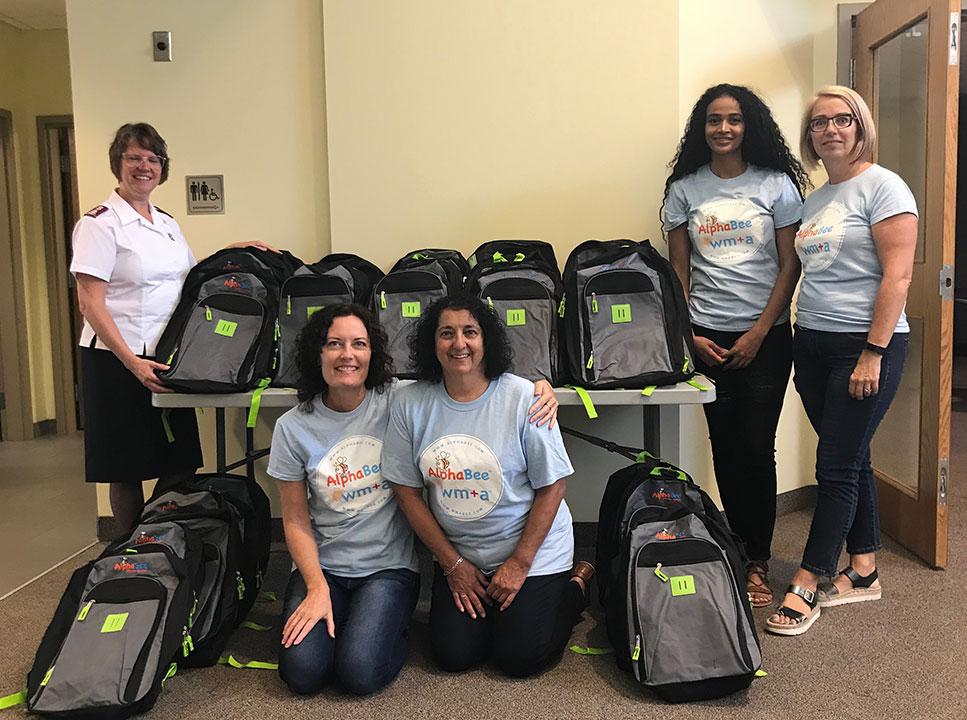SEET Committee with backpacks