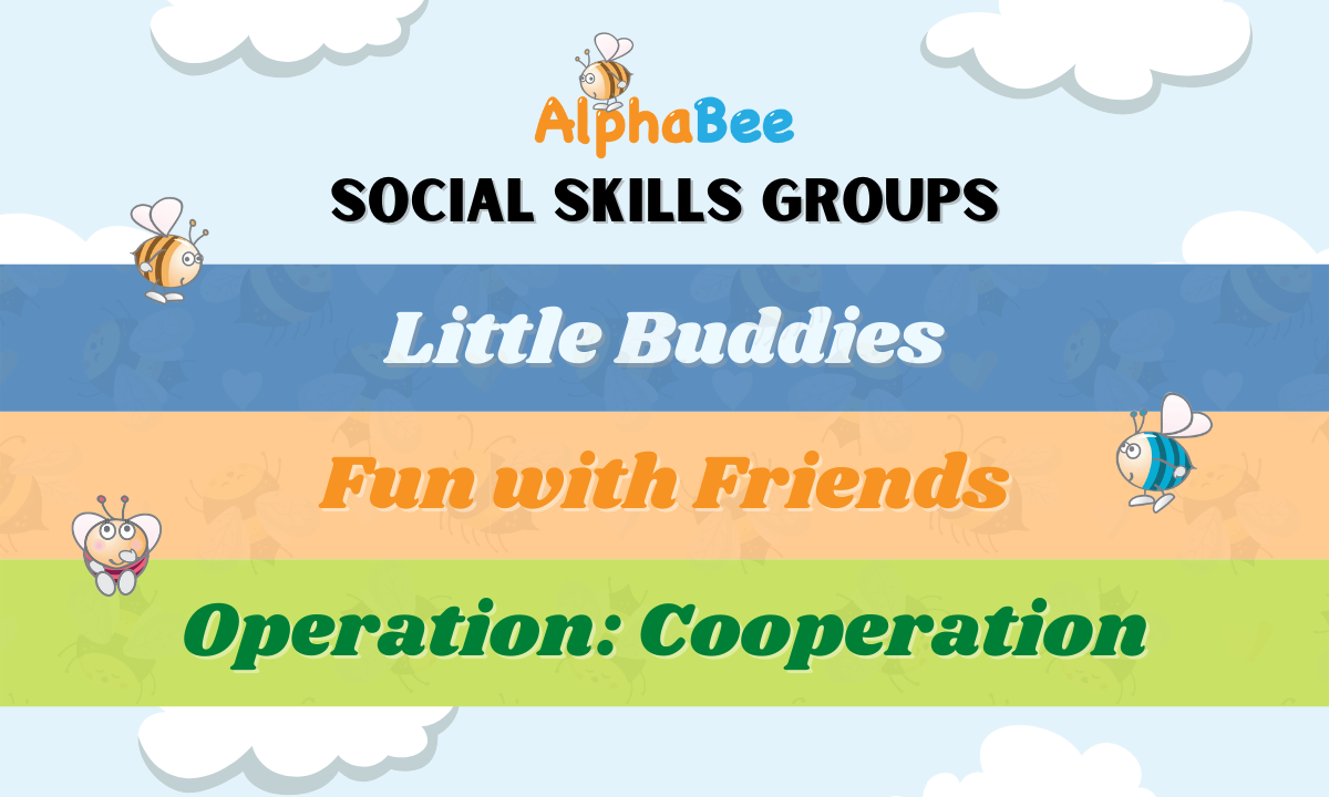 Social Skills Groups - Little Buddies, Fun with Friends, Operation Cooperation